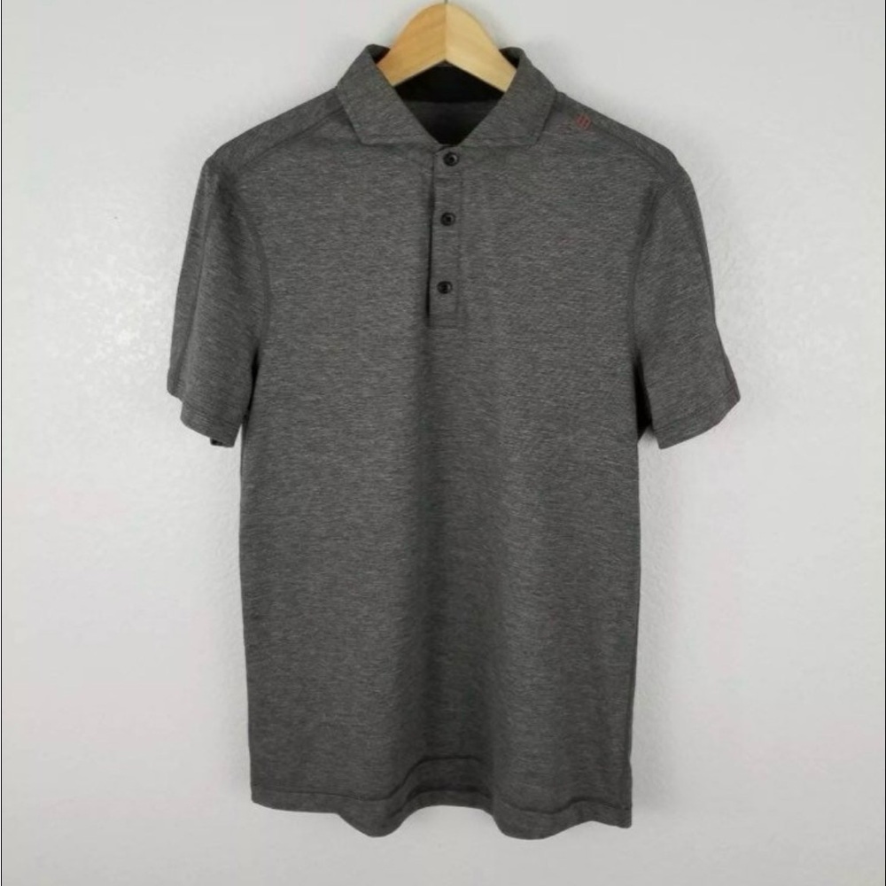 Lululemon Gray Polo Shirt